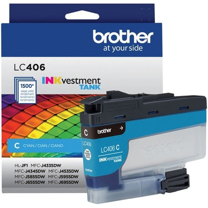 Brother INKvestment LC406C Cartouche d'encre jet d'encre standard d'origine