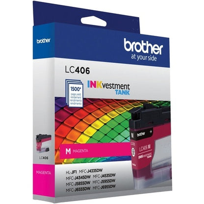 GENUINE LC406MS STANDARD .YIELD MAGENTA INK CARTRIDGE