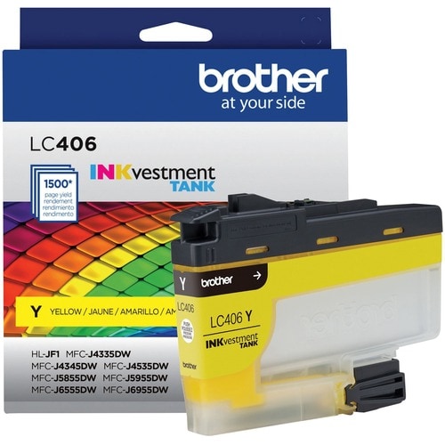 GENUINE LC406YS STANDARD .YIELD YELLOW INK CARTRIDGE