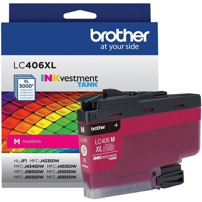 Encre jet d'encre haute capacité Brother INKvestment LC406XLM d'origine