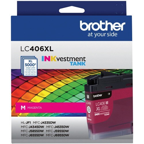 Encre jet d'encre haute capacité Brother INKvestment LC406XLM d'origine