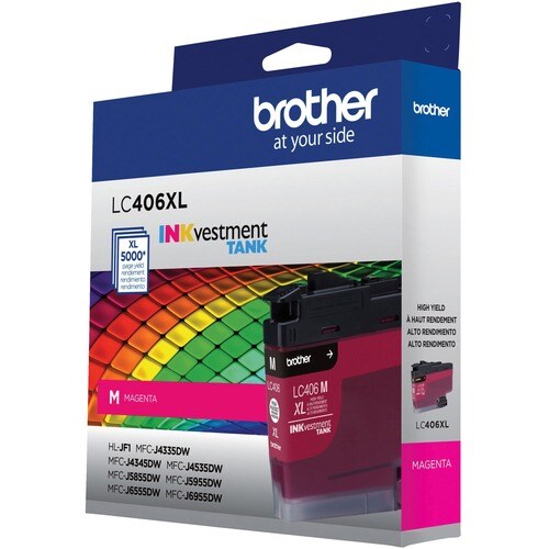 Encre jet d'encre haute capacité Brother INKvestment LC406XLM d'origine