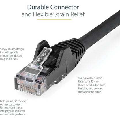 Cable Ethernet CAT6 StarTech.com de 15 m (50 pies), LSZH (baja emisión de humo y libre de halógenos), 10 GB