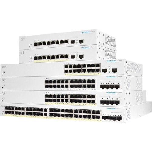 CBS220 SMART 8PORT GE FULL POE EXT PS 2X1G SFP
