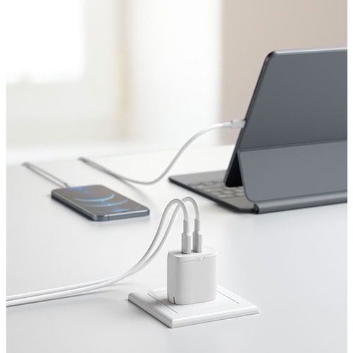 Chargeur ALOGIC 2X40 Rapid Power 40 W GaN - USB