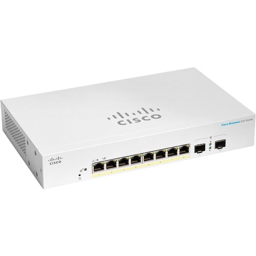 CBS220 SMART 8PORT GE POE EXT PS 2X1G SFP