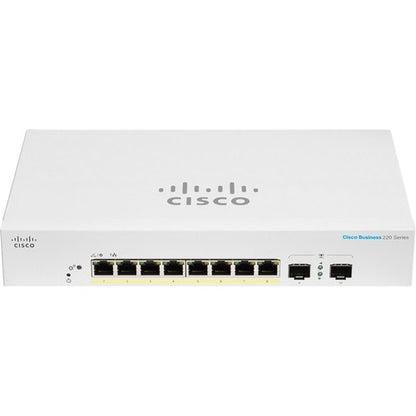 CBS220 SMART 8PORT GE POE EXT PS 2X1G SFP