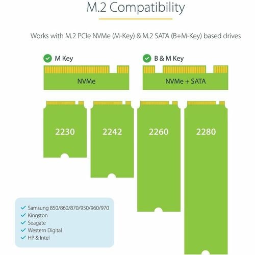 StarTech.com USB-C 10 Gbit/s vers M.2 NVMe ou M.2 SATA