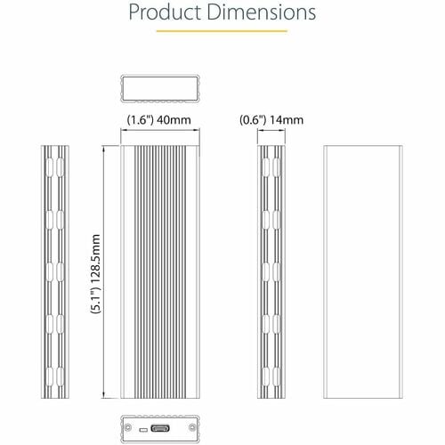 StarTech.com USB-C 10 Gbit/s vers M.2 NVMe ou M.2 SATA