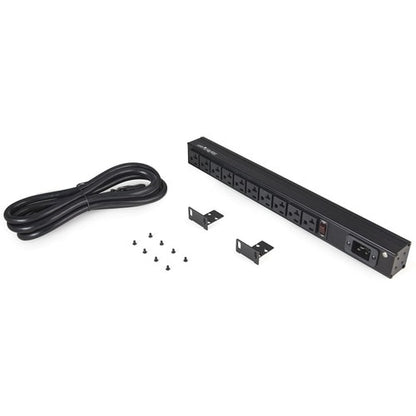 Multiprise 10 prises pour montage en rack StarTech.com 125 V/16 A, horizontale 1U