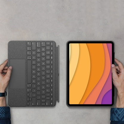 LOGITECH COMBO TOUCH POUR IPAD AIR 4E GÉNÉRATION OXFORD GRIS
