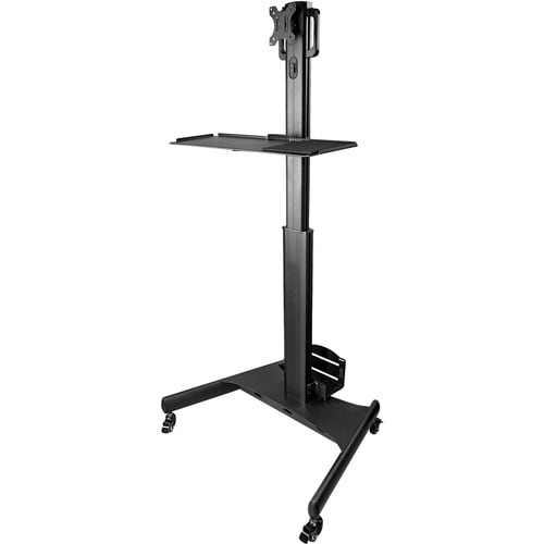 StarTech.com Mobile Standing Workstation with Monitor Mount
