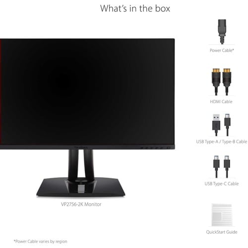 ÉCRAN DE CONCEPTION GRAPHIQUE QHD PRO 27 PO USB-C 2560 x 1440