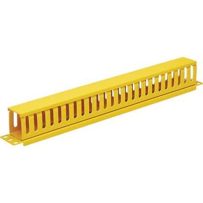 Tripp Lite by Eaton Vertical Cable Manager - Finger Duct with Cover, Yellow, 6 ft. (1.8 m)
