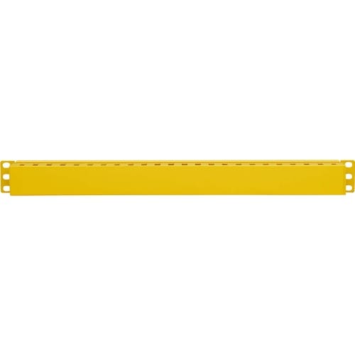 Tripp Lite by Eaton Horizontal Cable Manager - Finger Duct with Cover, Yellow, 1U - Horizo