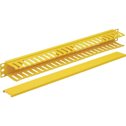 Tripp Lite by Eaton Vertical Cable Manager - Finger Duct with Cover, Yellow, 6 ft. (1.8 m)