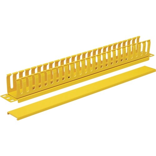 Tripp Lite by Eaton Vertical Cable Manager - Finger Duct with Cover, Yellow, 6 ft. (1.8 m)