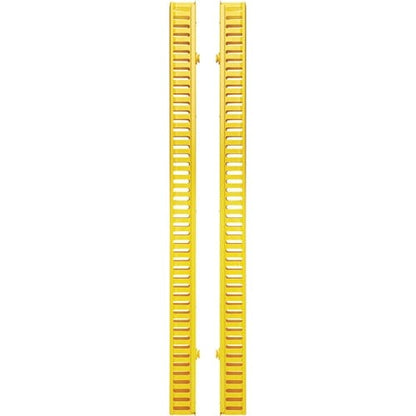 Tripp Lite by Eaton Vertical Cable Manager - Finger Duct with Cover, Yellow, 6 f