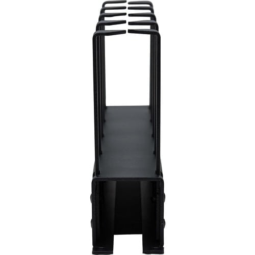 Organizador de cables horizontal Tripp Lite by Eaton - Anillos metálicos, negro, 1U - Cable horizontal M