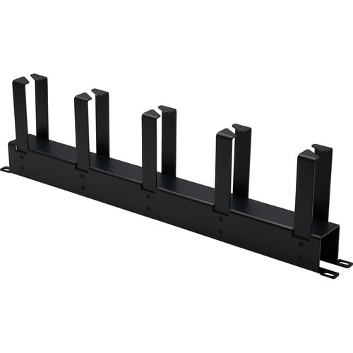Organizador de cables horizontal Tripp Lite by Eaton - Anillos metálicos, negro, 1U - Cable horizontal M