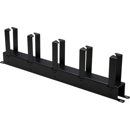 Organizador de cables horizontal Tripp Lite by Eaton - Anillos metálicos, negro, 1U - Cable horizontal M