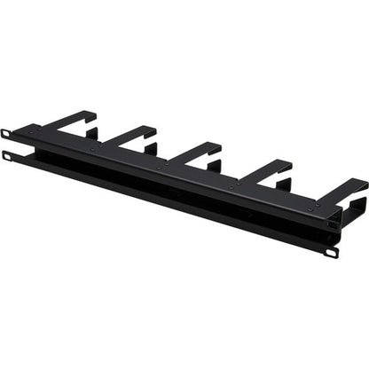 Organizador de cables horizontal Tripp Lite by Eaton - Anillos metálicos, negro, 1U - Cable horizontal M