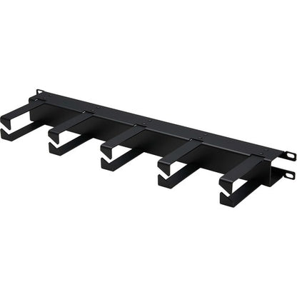 Organizador de cables horizontal Tripp Lite by Eaton - Anillos metálicos, negro, 1U - Horizont