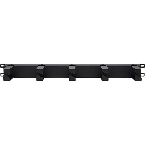 Organizador de cables horizontal Tripp Lite by Eaton - Anillos metálicos, negro, 1U - Cable horizontal M