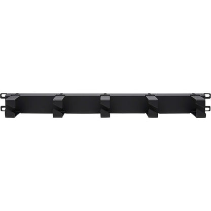 Organizador de cables horizontal Tripp Lite by Eaton - Anillos metálicos, negro, 1U - Cable horizontal M