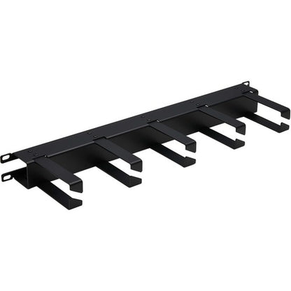 Gestionnaire de câbles horizontal Tripp Lite par Eaton - Anneaux métalliques, noir, 1U - Horizont