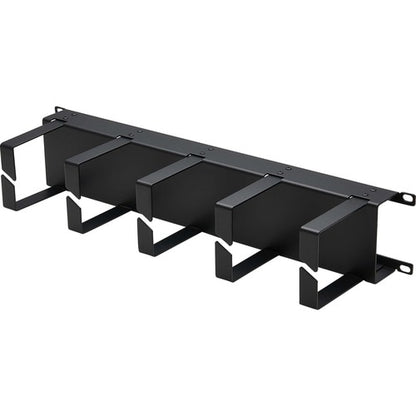 Tripp Lite by Eaton Horizontal Cable Manager - Metal Rings, Black, 2U - Horizontal Cable M