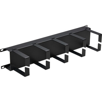 Tripp Lite by Eaton Horizontal Cable Manager - Metal Rings, Black, 2U - Horizontal Cable M