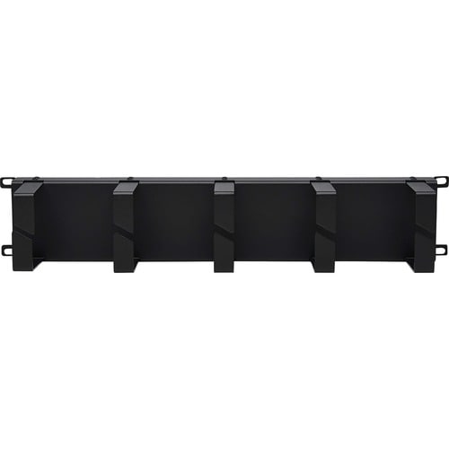 Tripp Lite by Eaton Horizontal Cable Manager - Metal Rings, Black, 2U - Horizontal Cable M