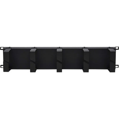 Tripp Lite by Eaton Horizontal Cable Manager - Metal Rings, Black, 2U - Horizontal Cable M
