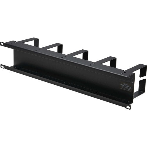 Tripp Lite by Eaton Horizontal Cable Manager - Metal Rings, Black, 2U - Horizontal Cable M