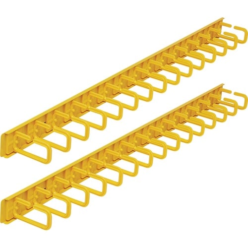 Tripp Lite by Eaton Vertical Cable Manager - Flexible Rings, Yellow, 6 ft. (1.8 m) - Verti