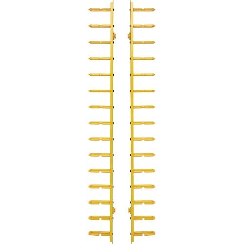 Tripp Lite by Eaton Vertical Cable Manager - Flexible Rings, Yellow, 6 ft. (1.8 m) - Verti