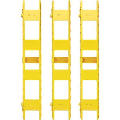Administrador de cables vertical de alta capacidad Tripp Lite by Eaton - Conducto de doble dedo, amarillo, 6 pies
