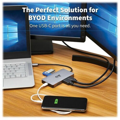 Station d'accueil Tripp Lite by Eaton U442-DOCK8G-GG - pour moniteur, téléviseur, ordinateur portable,