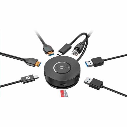 Minibase CODi de 7 puertos para PC de escritorio y tableta
