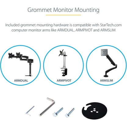 StarTech.com Corner Sit Stand Desk Converter with Keyboard T