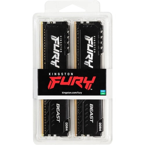 Kit de 2 mémoires DDR4 CL16 32 Go 3 200 MHz DIMM 1GX8 FURY BEAST NOIR