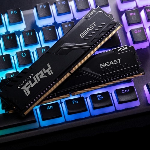 Kit de 2 mémoires DDR4 CL16 32 Go 3 200 MHz DIMM 1GX8 FURY BEAST NOIR