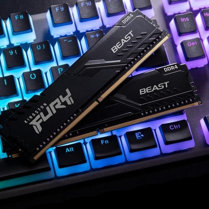 Kit de 2 mémoires DDR4 CL16 32 Go 3 200 MHz DIMM 1GX8 FURY BEAST NOIR