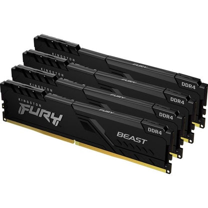 128GB 3200MHZ DDR4 CL16 DIMM KIT OF 4 FURY BEAST BLACK