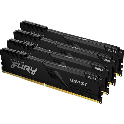 128GB 3200MHZ DDR4 CL16 DIMM KIT OF 4 FURY BEAST BLACK