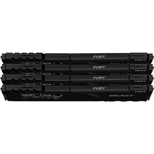 128GB 3200MHZ DDR4 CL16 DIMM KIT OF 4 FURY BEAST BLACK