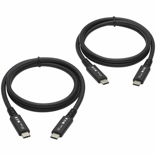 Tripp Lite by Eaton USB4 40Gbps Cable (M/M)-USB-C, 8K 60 Hz, 100W PD Charging, B