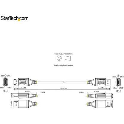 StarTech.com 13ft (4m) VESA Certified DisplayPort 1.4 Cable