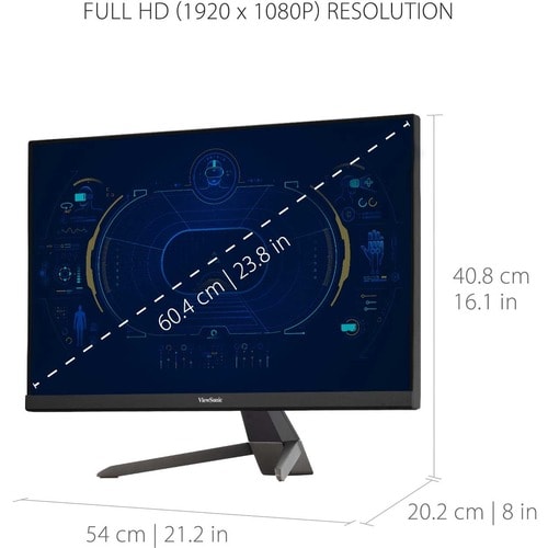 Moniteur LED Full HD ViewSonic Entertainment VX2467-MHD 24 pouces - 16:9